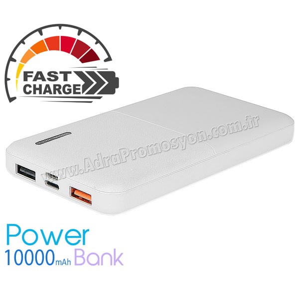 Hızlı Şarj Eşantiyon Powerbank 10000 mAh - 2 Çıkışlı APB3800