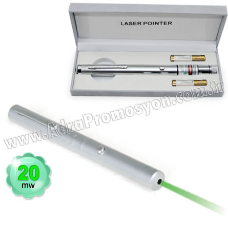 Promosyon 20 Mw Yeşil Lazer Pointer Tek Başlıklı GLP7513-20