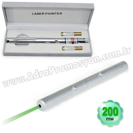 Promosyon 200 Mw Yeşil Lazer Pointer Tek Başlıklı GLP7513-200