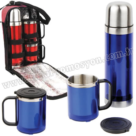 Promosyon Çantalı Termos Seti 500 mL + 2 X 220 mL GTM55-L Promosyon Çantalı Termos Seti 500 mL + 2 X 220 mL GTM55-L