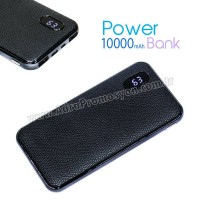 Deri Baskılı Powerbank 10000 mAh - Dijital Göstergeli - 2 Çıkışlı APB3824