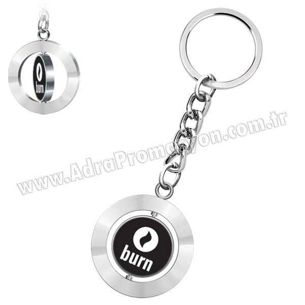 Promosyon Döner Gövdeli Metal Anahtarlık Çift Taraflı AA1569-B Promosyon Döner Gövdeli Metal Anahtarlık Çift Taraflı AA1569-B