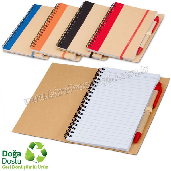 Promosyon Geri Dönüşümlü Spiralli Bloknot AGD24130 Promosyon Geri Dönüşümlü Spiralli Bloknot AGD24130