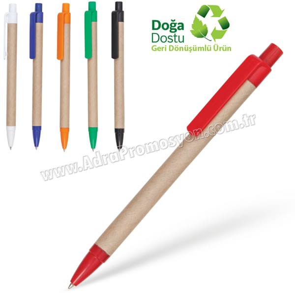 Promosyon Geri Dönüşümlü Kalem - Kraft Gövdeli Tükenmez AGD24137 Promosyon Geri Dönüşümlü Kalem - Kraft Gövdeli Tükenmez AGD24137