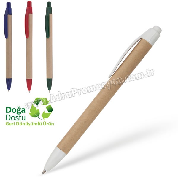 Promosyon Geri Dönüşümlü Kalem - Kraft Gövdeli Tükenmez AGD24138 Promosyon Geri Dönüşümlü Kalem - Kraft Gövdeli Tükenmez AGD24138