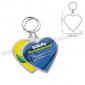 AA1560-K Promosyon Kalp Anahtarlık Şeffaf Çift Taraflı
