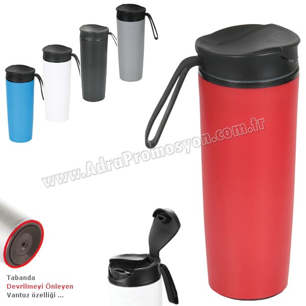 Promosyon Kulpsuz Devrilmez Termos Bardak - Kupa - Mug 500 mL - Metal ATM21093