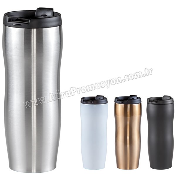 Promosyon Kulpsuz Termos Bardak - Kupa - Mug 400 mL - Metal ATM21108