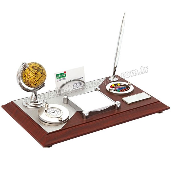 Promosyon Masa Seti - Ahşap - Küre Temalı AMS12231 Promosyon Masa Seti - Ahşap - Küre Temalı AMS12231
