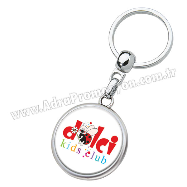 Promosyon Metal Anahtarlık Çift Taraflı AA1568-R Promosyon Metal Anahtarlık Çift Taraflı AA1568-R
