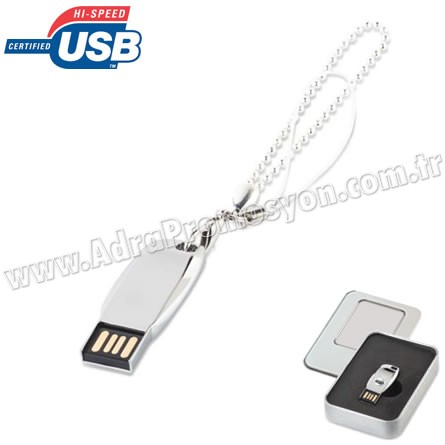 Promosyon Metal Flash Bellek 4 GB - Bileklikli AFB3306-4