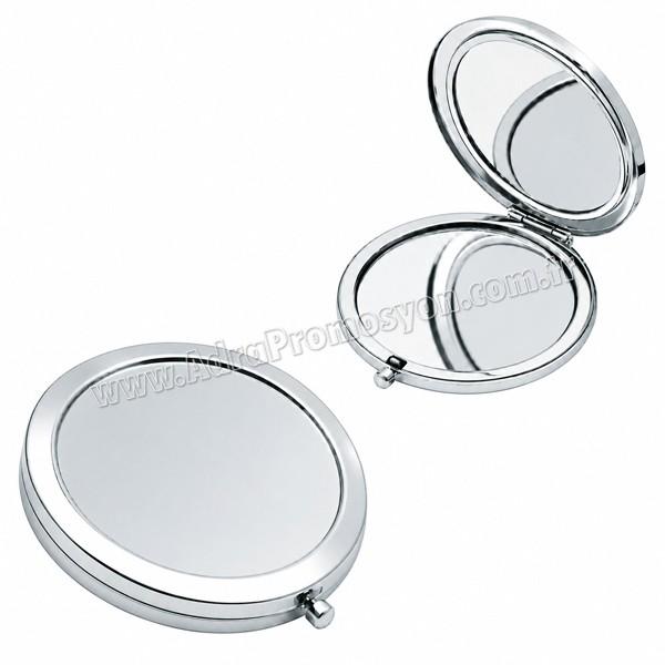 Promosyon Metal Makyaj Aynası Büyüteçli AAM10158 Promosyon Metal Makyaj Aynası Büyüteçli AAM10158