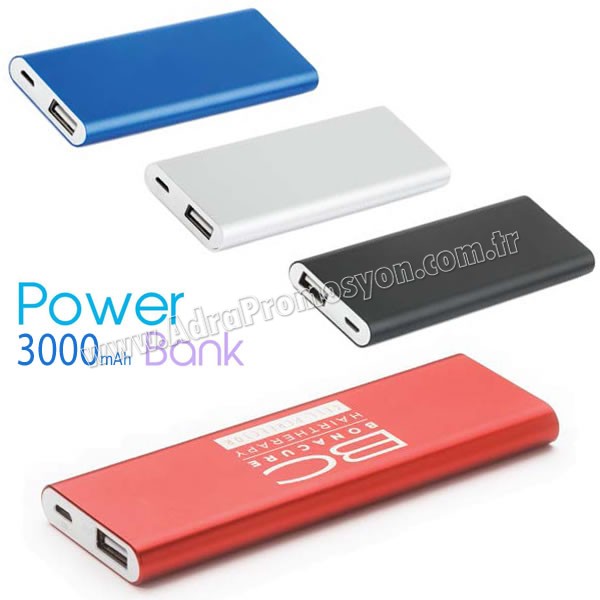Promosyon PowerBank 3000 mAh - Metal APB3756 Promosyon PowerBank 3000 mAh - Metal APB3756