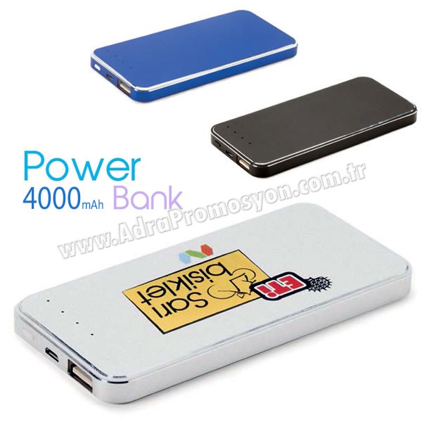 Promosyon PowerBank 4000 mAh - Metal APB3757 Promosyon PowerBank 4000 mAh - Metal APB3757