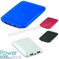 Metal Taşınabilir Şarj Aleti 6000 mAh - 2 Çıkışlı APB3820