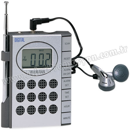 Promosyon Mini Radyo Dijital Saatli ve Kulaklıklı GRD158 Promosyon Mini Radyo Dijital Saatli ve Kulaklıklı GRD158