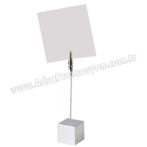 Promosyon Not Tutucu Akrilik Gümüş Renk GMG426-C Promosyon Not Tutucu Akrilik Gümüş Renk GMG426-C