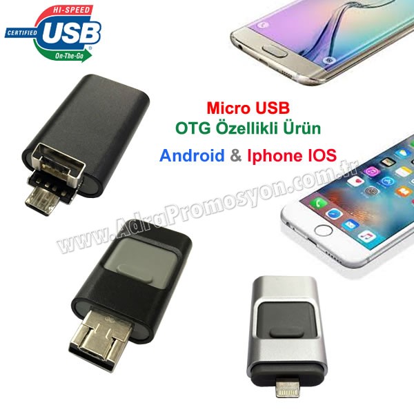 Promosyon OTG Flash Bellek 16 GB - Android ve IOS Iphone OTG Özellikli AFB3257 Promosyon OTG Flash Bellek 16 GB - Android ve IOS Iphone OTG Özellikli AFB3257