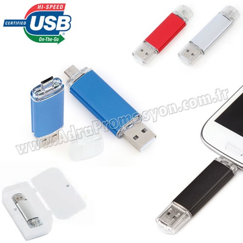 Promosyon OTG Flash Bellek 16 GB - OTG Özellikli - Metal AFB3296-16 Promosyon OTG Flash Bellek 16 GB - OTG Özellikli - Metal AFB3296-16
