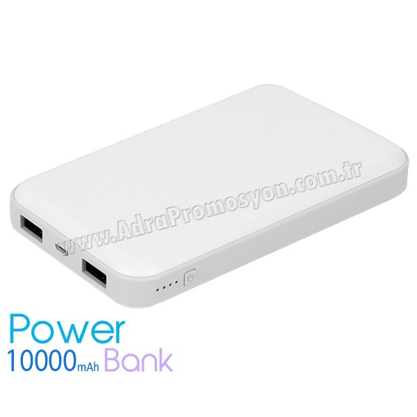 Pilli Telefon Şarj Aleti 10000 mAh - 2 Çıkışlı APB3795