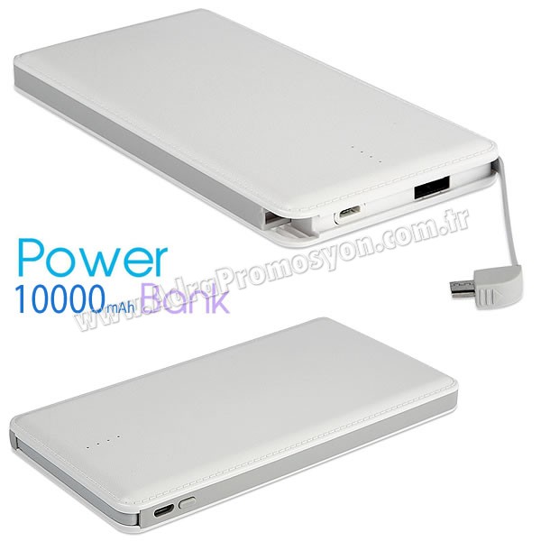 Toptan Powerbank 10000 mAh - Kendinden Kablolu APB3783