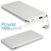 Promosyon PowerBank 10000 mAh - Kendinden Kablolu APB3783