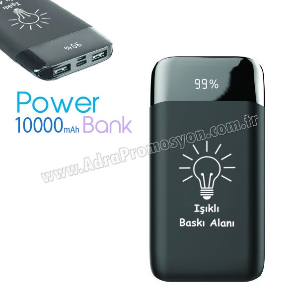 Taşınabilir Şarj Ünitesi 10000 mAh - Işıklı Baskı - Dijital Göstergeli - 2 Çıkışlı APB3822 Taşınabilir Şarj Ünitesi 10000 mAh - Işıklı Baskı - Dijital Göstergeli - 2 Çıkışlı APB3822