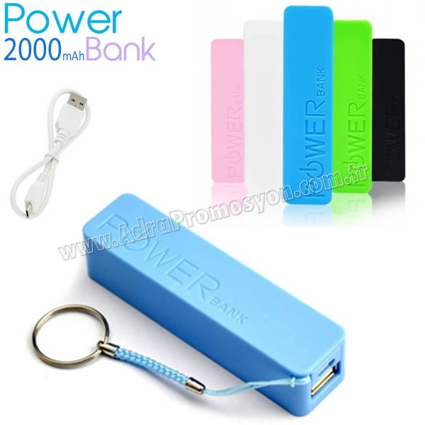 Baskılı Powerbank 2000 mAh - Anahtarlıklı APB3752