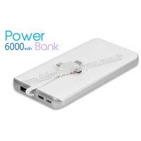 Promosyon PowerBank 6000 mAh - Kendinden Kablolu APB3792