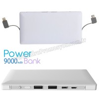 Promosyon PowerBank 9000 mAh - Kendinden Kablolu APB3831