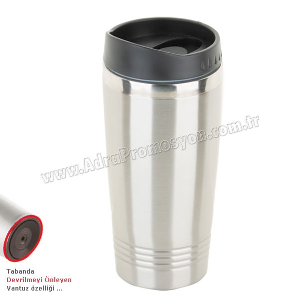 Kulpsuz Devrilmez Termos Bardak 475 mL - Metal ATM21090