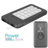 Vantuzlu Taşınabilir Şarj Ünitesi 5000 mAh - Işıklı Baskı Alanı - 2 Çıkışlı APB3807